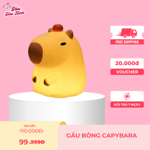 Quà Tặng Bạn Nữ, Đèn Ngủ Capybara Chảy Nước Mũi / Đèn ngủ hình con Capybara dễ thương đèn