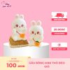Gấu bông mini thỏ đeo giỏ